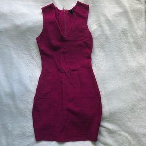 Guess by Marciano bodycon dress in plum, size XS